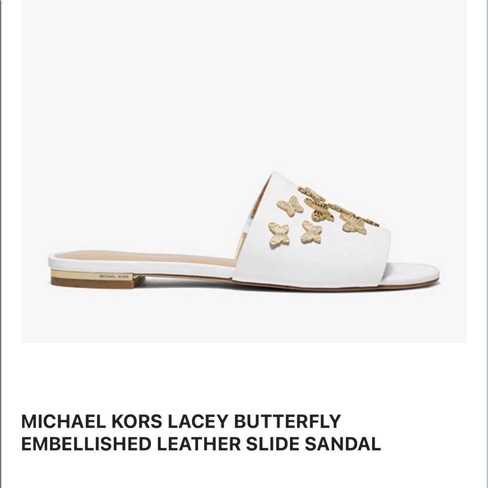 Michael Kors Lacey Butterfly Sandal White sz 7